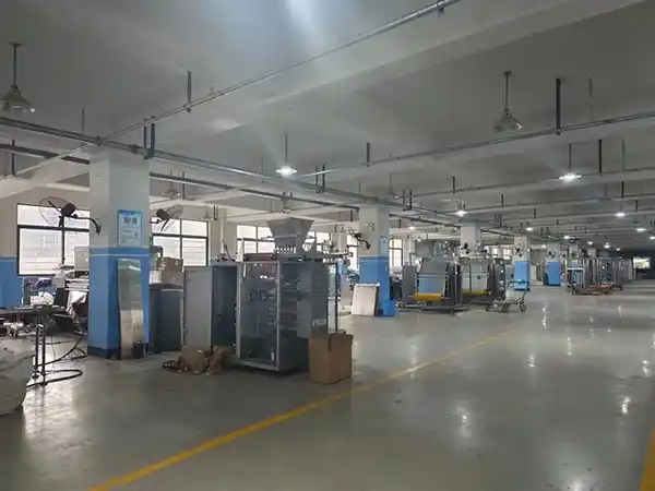 SanYang powder filling machine in a working factory – clean stainless steel design